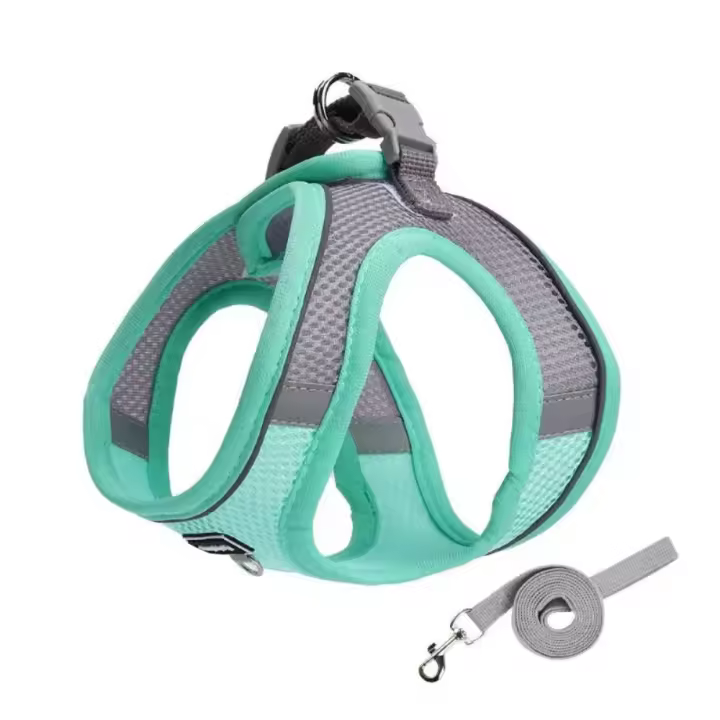Arnés Ajustable para Perros Pequeños Ideal para Cachorros y Gatos Conjunto de Correa para Caminar al Aire Libre - 1