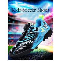 Zapatos de fútbol de marca para niños, zapatillas de fútbol antideslizantes para entrenamiento de campo de césped, tenis de fútbol, zapatillas de fútbol a la moda para niños - details 2