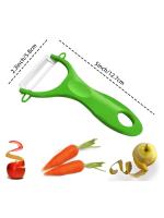Pelador de cerámica de 3 piezas, pelador de frutas, pelador de verduras de cocina, la cerámica no se oxida, patatas, zanahorias y frutas - details 2