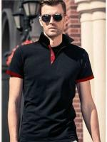 Polo de manga corta para hombre, polo en contraste, ropa nueva, ropa de calle de verano, top informal para hombre - details 2