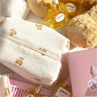 Bolsa De Maquillaje De Algodón Tejida Organizador De Accesorios Coquette Bolso De Cosméticos Con Estilo De Oso Para Viajes Para Mujeres - details 1