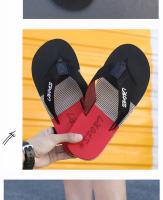 Zapatillas de hombre informales a la moda para interiores, zapatillas de inglete con Clip de verano, zapatos transpirables para hombre, sandalias de bloque de Color para el hogar, talla 40-47, novedad de 2024 - details 11