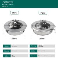 Tiradores redondos para puerta corredera, pomos de acero inoxidable ocultos para cocina, novedad - details 4