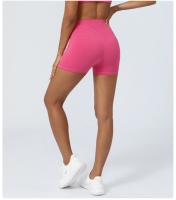 Pantalones cortos ajustados de cintura cruzada, Shorts de secado rápido para gimnasio, Yoga, levantamiento de cadera, elásticos, cintura alta, correr, Fitness - details 9