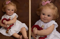 BZDOLL-Muñeca Reborn realista de 60cm y 24 pulgadas, muñeco con piel de pintura 3D, hecho a mano, silicona suave, bebé recién nacido, lindo regalo de cumpleaños - details 2