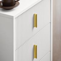 Mesita de Noche Mesa Auxiliar Mobiliario de Salón Moderno con 2 cajones L40xP40xH47 cm ES - details 35