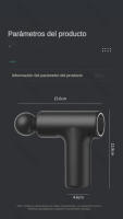 Pistola de masaje muscular MUKASI, masajeador de percusión ultrasilencioso de 5 velocidades, 4 cabezales de masaje, con luz fría para respirar, pistola de masaje para aliviar la fatiga y el dolor - details 15