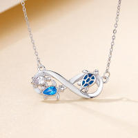 Colgante de Tortuga Infinitas Formas Joya de Imitación Azul Ideal para Uso Diario y Fiestas de Mar - details 2