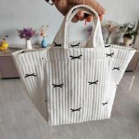 Bolso de hombro para cuidado de recién nacido, organizador de almacenamiento de pañales acolchado bordado, bolsos para cochecito - details 2