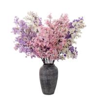 Rama de flor de melocotón Artificial de 97cm, flor de melocotón de seda elegante de plástico hecha a mano, flor falsa de tacto Real para sala de estar y escritorio - details 3