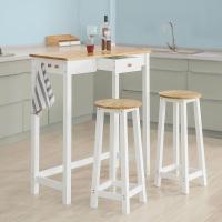 Taburetes de barra alta y 2 taburetes de comedor FWT50-WN ES - details 1