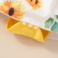Vestido de Bebé Niña Flor Sin Mangas triangular Con Capucha, 0 a 1 Años, Encaje, Cinta corporal Para El Pelo, 2024 - details 7
