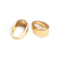 7x3,5 MM 6x4MM 7x5MM 9x4MM 18K Color oro latón dijes conector colgantes cierres suministros para fabricación de joyas accesorios Diy - details 2