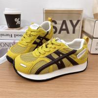 Forrest Gump zapatos mujer 2025 primavera nuevo amarillo super fuego alemán entrenamiento cuero zapatos de moda versión coreana mostrando pies pequeños deportes zapatos casuales - details 2