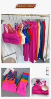 Conjunto de 2 piezas para mujer, leggings y ropa deportiva Fiess de 3 piezas, atuendo de gimnasio, sujetador de yoga, body para correr sin costuras, top, pantalón, 2024 - details 7