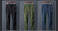 Pantalones de senderismo impermeables para hombre, Calmbing, montaña, Softshell con cinturón - details 4