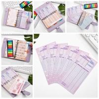 Hoja de presupuesto de recarga de cuaderno, ahorro de dinero, hoja suelta mensual semanal, papel interior, tamaño A6, carpeta espiral de 6 agujeros, página interior - details 2