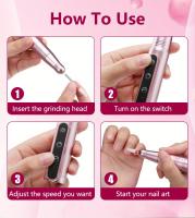 Taladro Eléctrico Para Uñas, 35000 RPM, Para Quitar Esmalte De Uñas Con Lima De Uñas, Máquina De Manicura - details 9
