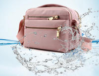 Bolso bandolera impermeable para mujer, multifuncional, estilo casual, material de nailon con forro de poliéster - details 1