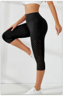 Shorts De Yoga De Malla Para Mujer Cintura Alta Con Bolsillos Sport Push up Levantamiento De Glúteos Running Secado Rápido Transpirable Casual Shorts De Verano - details 9