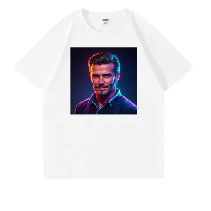 2025 camiseta para hombre camiseta negra de algodón puro camisetas Beckham camiseta blanca última novedad camiseta de fútbol camiseta de fútbol - 1