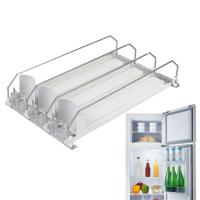 Dispensador de bebidas para refrigerador, organizador de bebidas autopropulsado, botella y lata - details 3