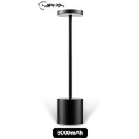 Lámpara de Mesa LED Recargable Inalambrica, 5000mAh Lamparas Portatil Bateria Sin Cable, Lámpara Escritorio USB, 3 modos de color, Para Exterior, Mesilla, Restaurante, Jardin, Mesita– Marrón - details 13