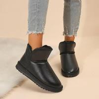 Tobillo impermeable para mujer, zapatos cálidos de felpa, botas de nieve antideslizantes con forro de piel, invierno, 2023 - details 1