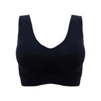 Chaleco de Yoga sin costuras para mujer, para el pecho con almohadilla Sujetador deportivo, sin aros, Color sólido, ropa de gimnasio - details 2