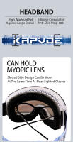 Kapvoe-Gafas de esquí para Snowboard, lentes de doble capa, antivaho, para deportes al aire libre y esquí - details 11