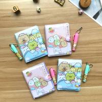 San-x-Cuaderno de dibujos animados SUMIKKO GURASHI A6, cuaderno Kawaii, Bloc de notas de tapa dura, organizador de tiempo, amigo, regalo de papelería para niños - details 4