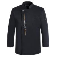 Chaqueta de Chef de manga corta, uniforme de Chef de Hotel, ropa de trabajo de Pizza transpirable, Catering, restaurante, cocina, panadería, ropa de Chef negra, nuevo - details 10