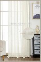 Cortina de tela semitransparente de lino y poliéster con estampado de rombos.150x260cm, decoración del hogar, oficina. - details 11
