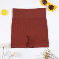 CHRLEISURE-pantalones cortos de Yoga acanalados sin costuras para mujer, mallas de motociclista de cintura alta, mallas deportivas ajustadas de entrenamiento elástico, ropa deportiva - details 1