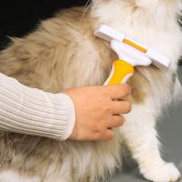 Removedor de pelo de mascotas multifuncional de acero inoxidable, peine de adelgazamiento seguro para mascotas, peine antideslizante para el pelo de perro para el cuidado del perro - details 4