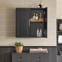 Armario Auxiliar Multiusos de Pared Mueble Baño Colgar Armario Suspendido con 2 Puertas Blanco 60 x 30 x 60 cm - details 11