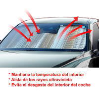 Parasol de Sol para Coche 130x70 Protección Solar, Mantén el Coche Fresco - details 0