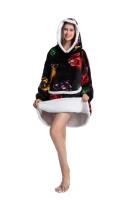 Sudadera con capucha de Sherpa para mujeres, hombres y adolescentes, manta usable de gran tamaño, manta gruesa y cálida, Sudadera con capucha grande - details 29
