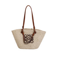 Bolso de Mano de Paja Tejido a Mano Bolso de Playa de Hombro para Vacaciones de Gran Capacidad - details 20