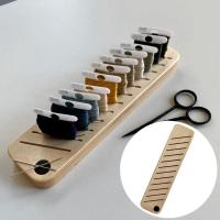 Organizador de hilo para bordado, soporte de almacenamiento para punto de cruz, estante de bobina de madera - details 3