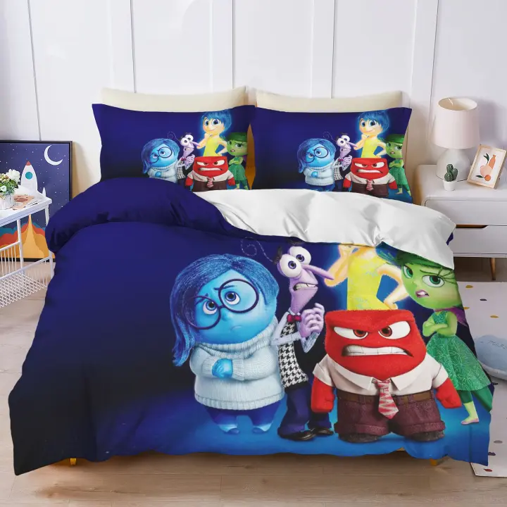 Juego de Ropa de Cama de Polyester 100% Set de 3 Piezas con Estampado de Dibujos Animados para Niños Decoración del Hogar Impresa 3D - 1
