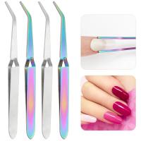 Pinzas multifunción de acero inoxidable para dar forma a las uñas, Clip cruzado para uñas, herramientas de manicura, Clip para escultura curva, equipo para decoración de uñas - details 3