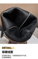 Botas de rodilla con tacones altos, sin tubo, nuevas de otoño e invierno, de gamuza, con tacón grueso, botines altos. - details 5