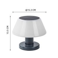 Lámpara Solar de mesa para exteriores, luz nocturna inalámbrica regulable, impermeable, para jardín, escritorio interior - details 4