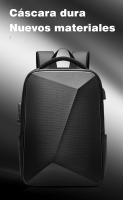 Mochila con forma de carcasa dura para hombre, 16 pulgadas, capacidad expandible, interfaz USB, bloqueo de contraseña antirrobo - details 0