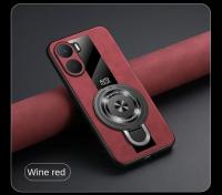 Funda de lujo para Xiaomi Poco X7/Poco X7 Pro Soporte de anillo, protección de lente de cámara, piel de oveja, vidrio resistente a golpes - details 15