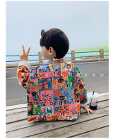 Chaqueta Casual para Niños con Estampado de Graffiti para Niñas y Niños Camiseta de Algodón Mezclado Ropa de Luz Abrigo Sudadera para Primavera/Verano Cierre de Botones - details 12