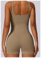 Seamless One-piece Yoga Clothing High-intensity Sweat Wicking Threaded Elastic Sports Tight Fitness One-piece Clothing Female - details 21