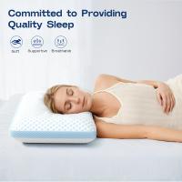 Almohada Refrescante y Transpirable Diseño Moderno Hipoalergénica Soporte Ergonómico para Dormir de Costado/Esposo/Barriga Lavable por Ambos Lados - details 2