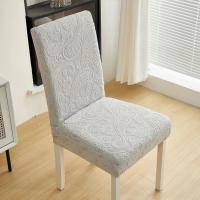 Funda de silla Jacquard para comedor, banquete de boda, Protector elástico para silla, 1 pieza, funda para silla, lavable, fácil cuidado - details 3